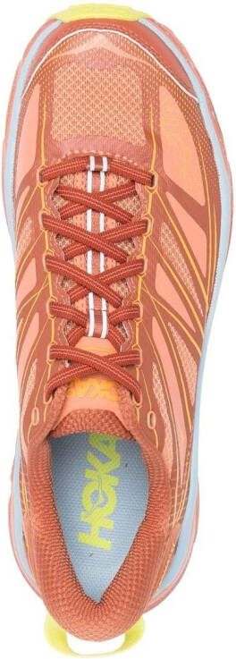 HOKA Sneakers met vlakken en veters Oranje