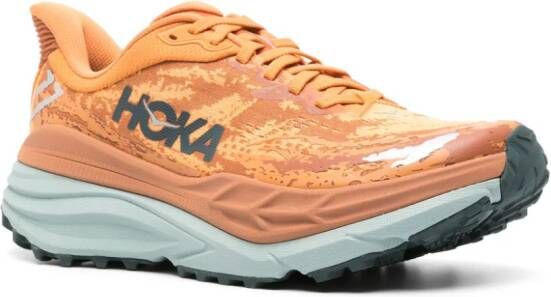 HOKA Stinson 7 mesh sneakers Oranje