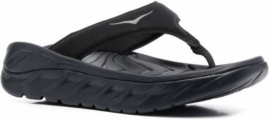 HOKA Teenslippers met sleehak Zwart