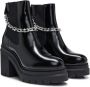 HUGO Chelsea laarzen met ketting afwerking en spikes Zwart - Thumbnail 2