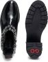 HUGO Chelsea laarzen met ketting afwerking en spikes Zwart - Thumbnail 4