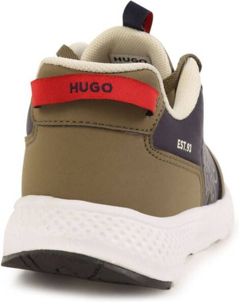 HUGO KIDS Sneakers met logo-reliëf Groen