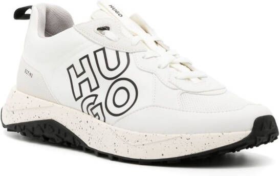 HUGO Sneakers met logoprint Wit