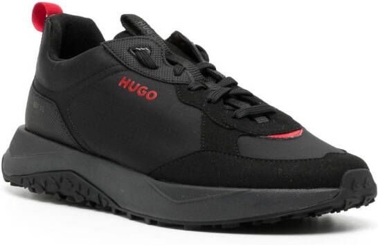 HUGO Sneakers met logoprint Zwart