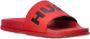 HUGO Slippers met logo-reliëf Rood - Thumbnail 2