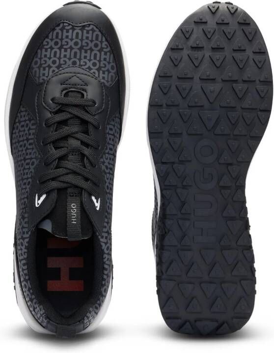 HUGO Sneakers met logoprint Zwart