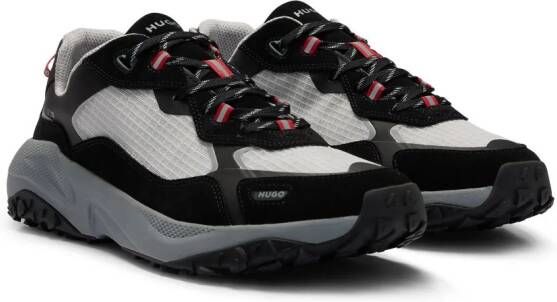 HUGO Sneakers met vlakken Zwart
