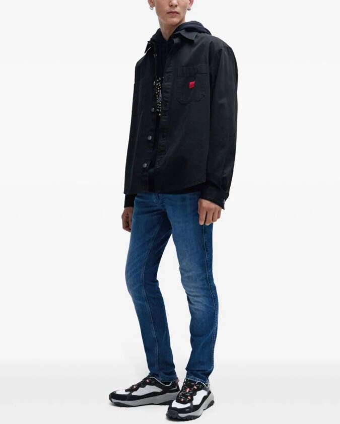 HUGO Sneakers met vlakken Zwart