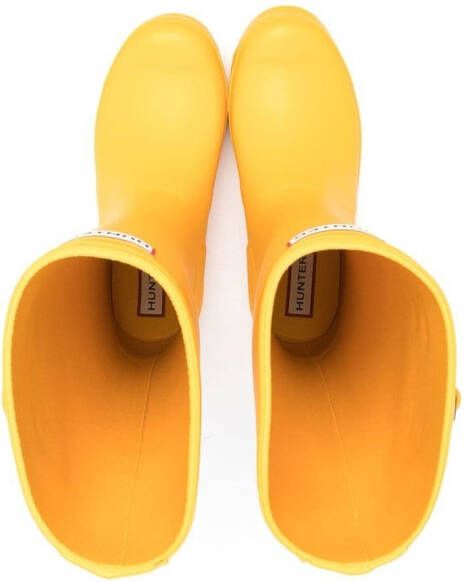 Hunter Kids Laarzen met logopatch Geel