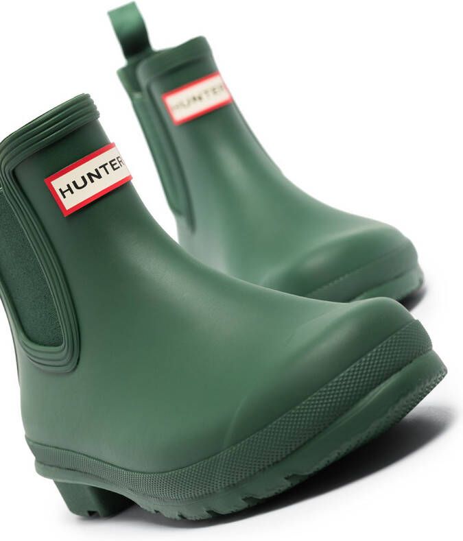 Hunter Original Chelsea laarzen Groen