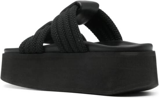 Inuikii Cord Athena 40 slippers Zwart