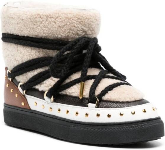 Inuikii Curly Rock sneakers met studs Beige