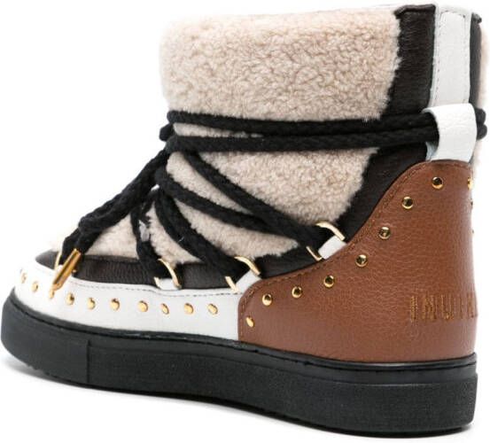 Inuikii Curly Rock sneakers met studs Beige