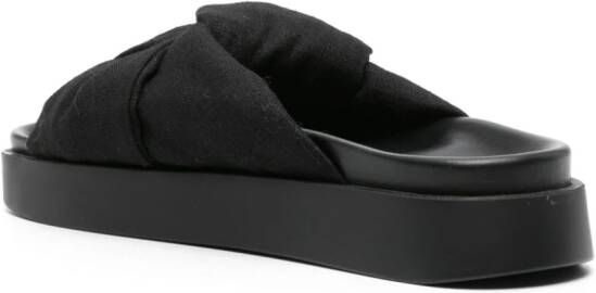 Inuikii Geknoopte slippers Zwart