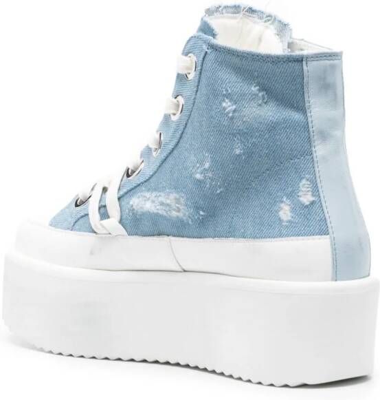 Inuikii Levy sneakers met plateauzool Blauw