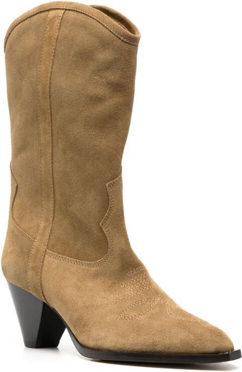 ISABEL MARANT Suède cowboylaarzen Beige