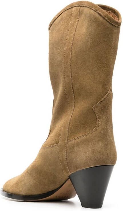 ISABEL MARANT Suède cowboylaarzen Beige