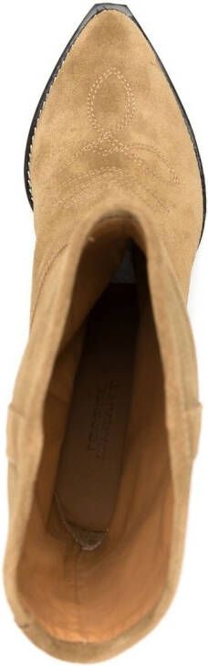 ISABEL MARANT Suède cowboylaarzen Beige