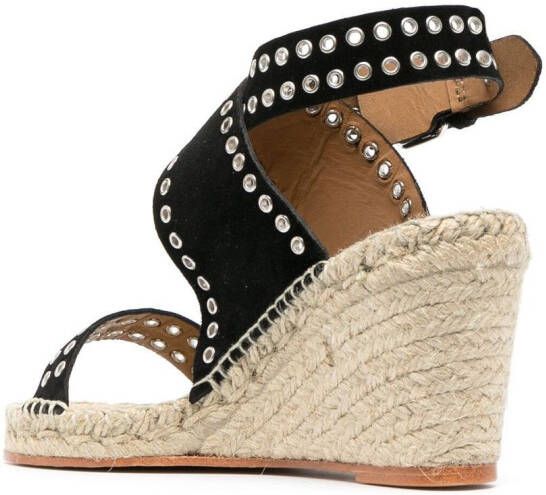 ISABEL MARANT Iriane espadrilles met studs Zwart