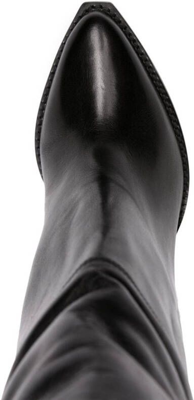 ISABEL MARANT 90 mm Lalex kniehoge laarzen Zwart