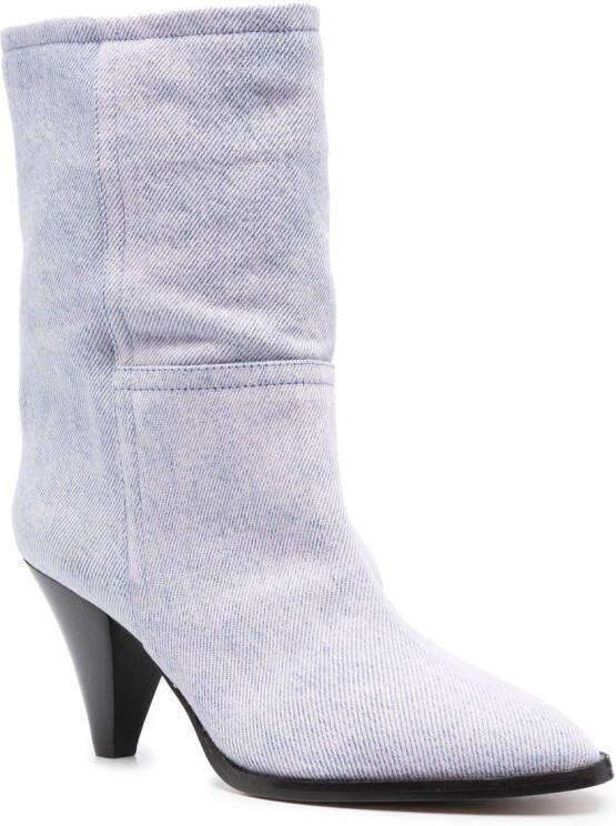 ISABEL MARANT 75mm Rouxa suède laarzen Paars