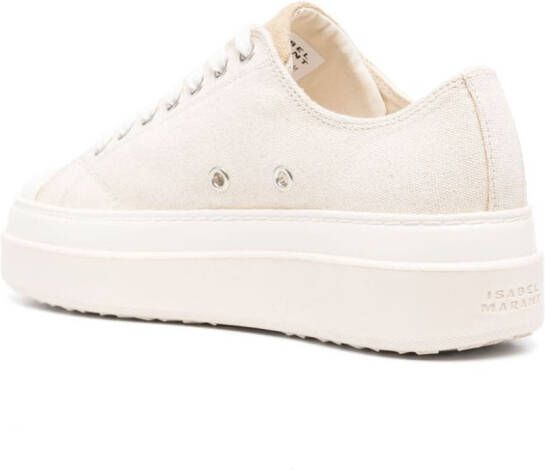 ISABEL MARANT Austen sneakers met logoprint Beige