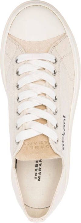 ISABEL MARANT Austen sneakers met logoprint Beige