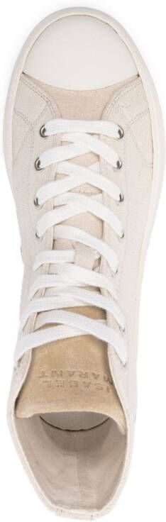 ISABEL MARANT Austen sneakers met logoprint Beige