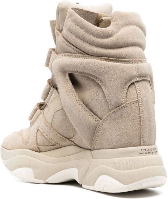 ISABEL MARANT Balskee sneakers met verborgen sleehak Beige