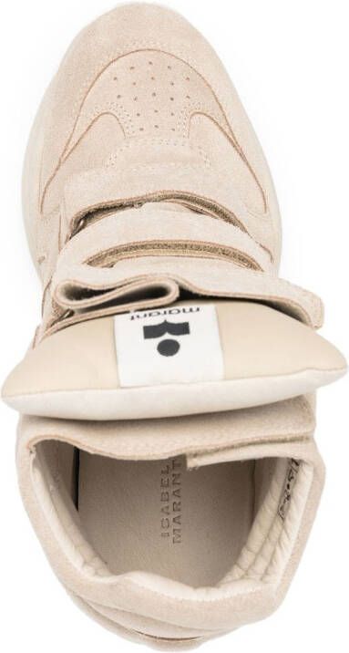 ISABEL MARANT Balskee sneakers met verborgen sleehak Beige