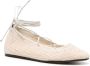 ISABEL MARANT Belna ballerina's met veters Beige - Thumbnail 2