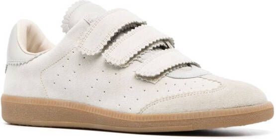 ISABEL MARANT Beth leren sneakers Beige