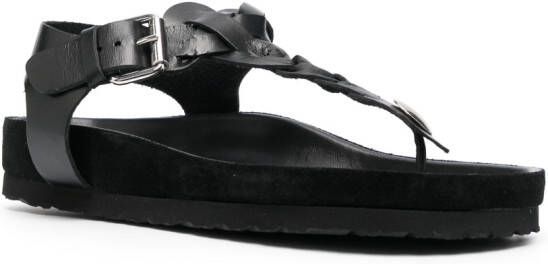 ISABEL MARANT Sandalen met gevlochten detail Zwart