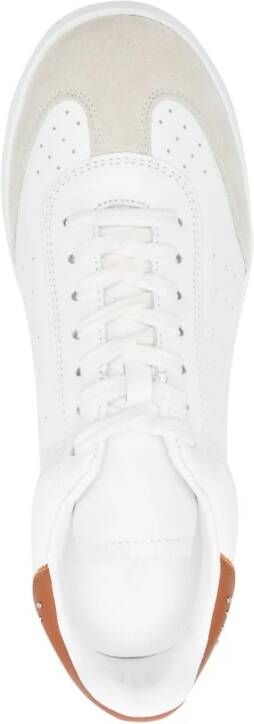 ISABEL MARANT Bryce leren sneakers Wit