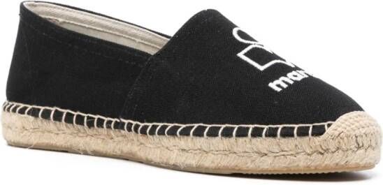 ISABEL MARANT Canae espadrilles met logo Zwart