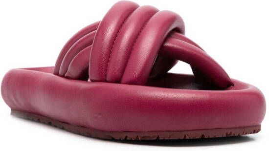 ISABEL MARANT Slippers met plateauzool Rood