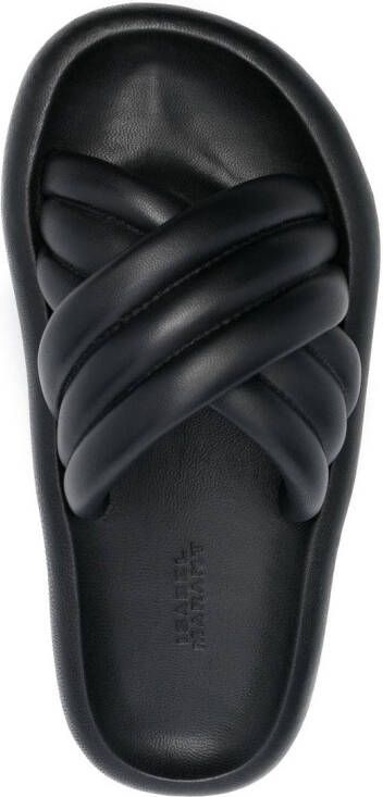 ISABEL MARANT Niloo sandalen met plateauzool Zwart