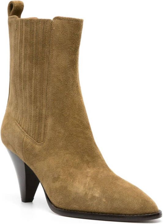 ISABEL MARANT 80 mm Reliane laarzen Bruin