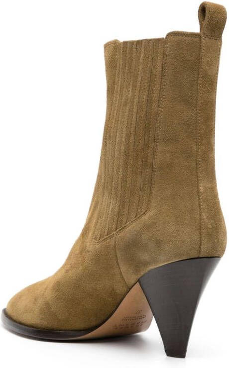 ISABEL MARANT 80 mm Reliane laarzen Bruin