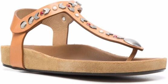 ISABEL MARANT Enavy verfraaide sandalen Beige