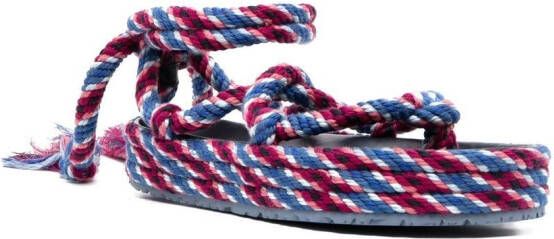 ISABEL MARANT Erol sandalen met touw Blauw