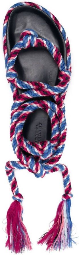 ISABEL MARANT Erol sandalen met touw Blauw