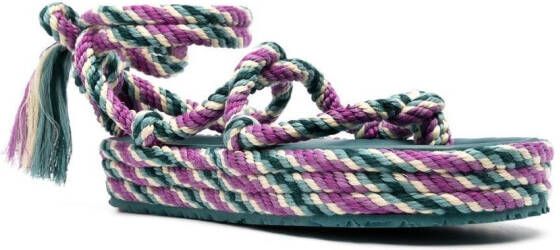 ISABEL MARANT Erol sandalen met touw Paars