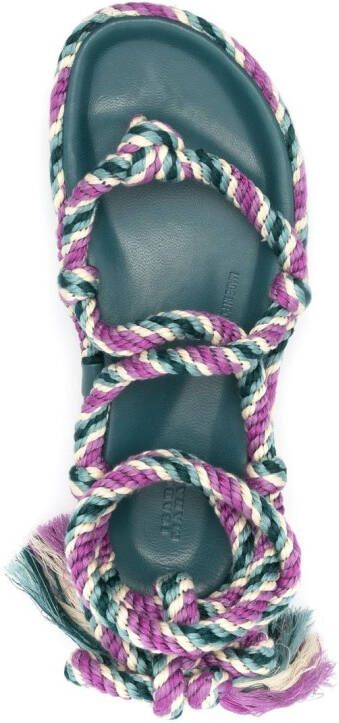 ISABEL MARANT Erol sandalen met touw Paars