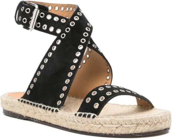 ISABEL MARANT Suède espadrilles Zwart