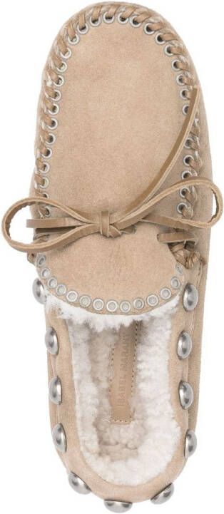 ISABEL MARANT Faomee suède loafers Beige
