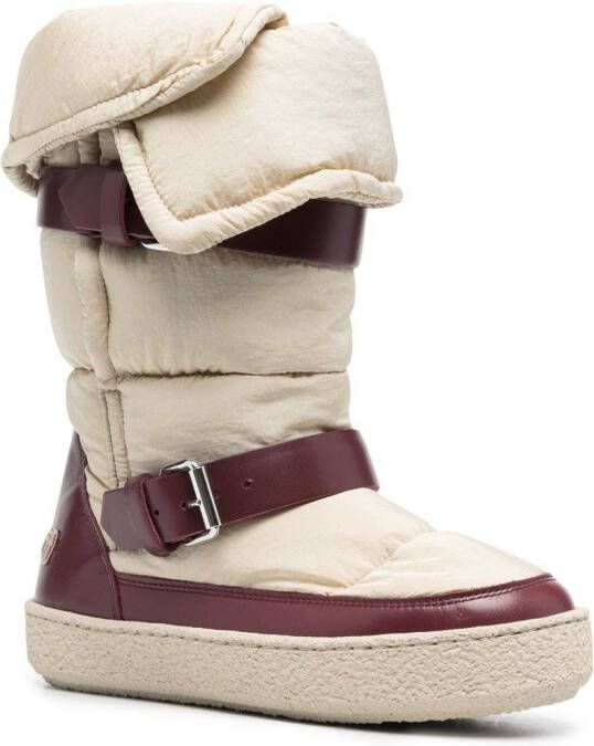 ISABEL MARANT Gewatteerde enkellaarzen Beige