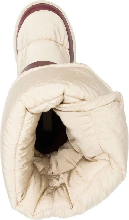 ISABEL MARANT Gewatteerde enkellaarzen Beige