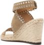 ISABEL MARANT Iriane 85 mm espadrilles met sleehak Beige - Thumbnail 3