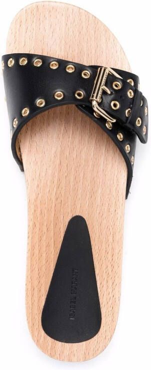 ISABEL MARANT Jaso slip-on sandalen Zwart